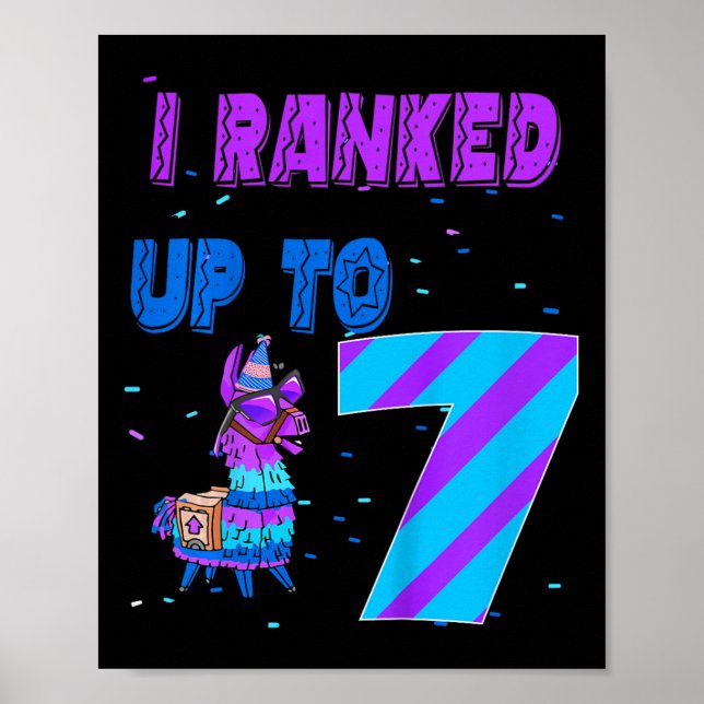 Affiche Enfants que j'ai classés jusqu'à 7 Jeu vidéo 7e an (Devant)
