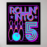 Enfants Rollin In 5 Bowling Bowler 5e Anniversaire