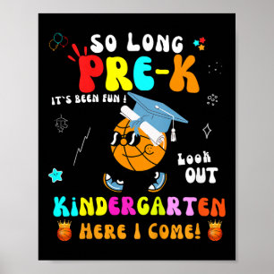 Affiche Enfants Si Longs Pré-k jardin d'enfants ici je vie