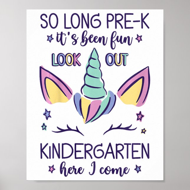 Affiche Enfants si longtemps Pré-k C'est amusant jardin d' (Devant)
