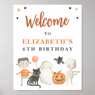Affiche Enfants Spotacular Halloween fête d'anniversaire B