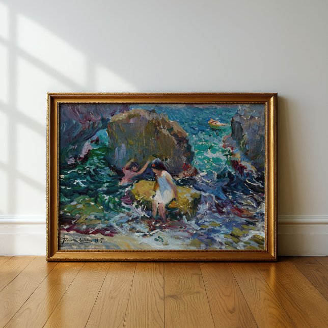 Affiche Enfants sur le rivage, Jávea | Joaquín Sorolla (Créateur téléchargé)