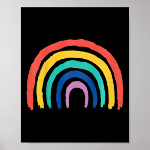 Affiche Enfants Sweet Enfants Rainbow Design Peint Girl Gi