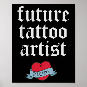 Affiche Enfants Tatouage futur Artiste Enfants Toddler Mam