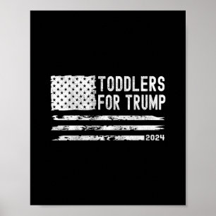 Affiche Enfants Tout-petits Pour Élection Trump Enfants Po
