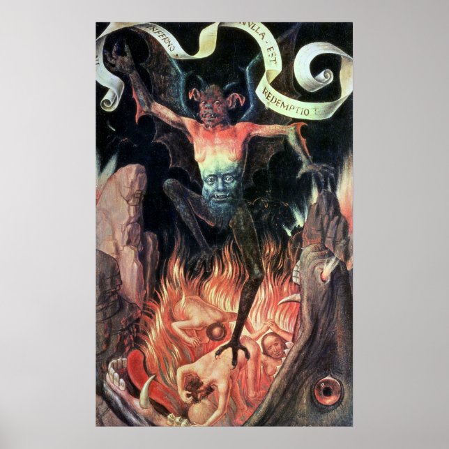 Affiche Enfer, panneau de droite de Triptyque de Terre (Devant)