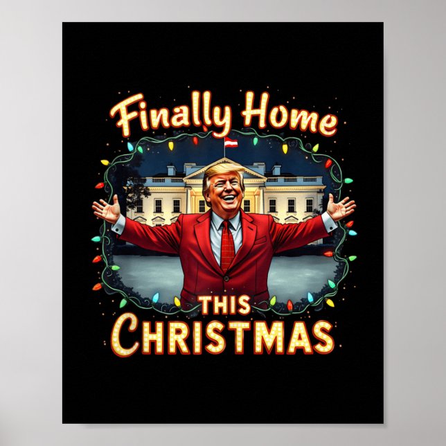 Affiche Enfin Accueil Ce Noël Fête Trump Appa (Devant)