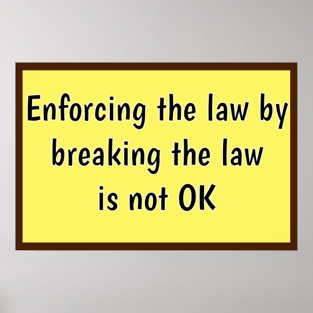 Affiche Enforcing the Law (Devant)