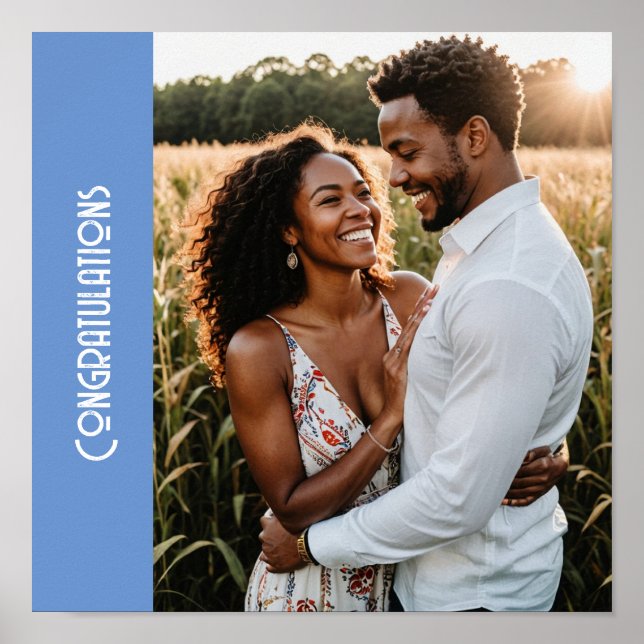 Affiche Engagement partie photo personnalisée texte créer  (Devant)