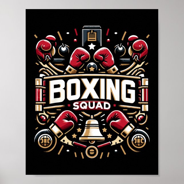 Affiche Engin De Boxe Pour Les Boxes (Devant)