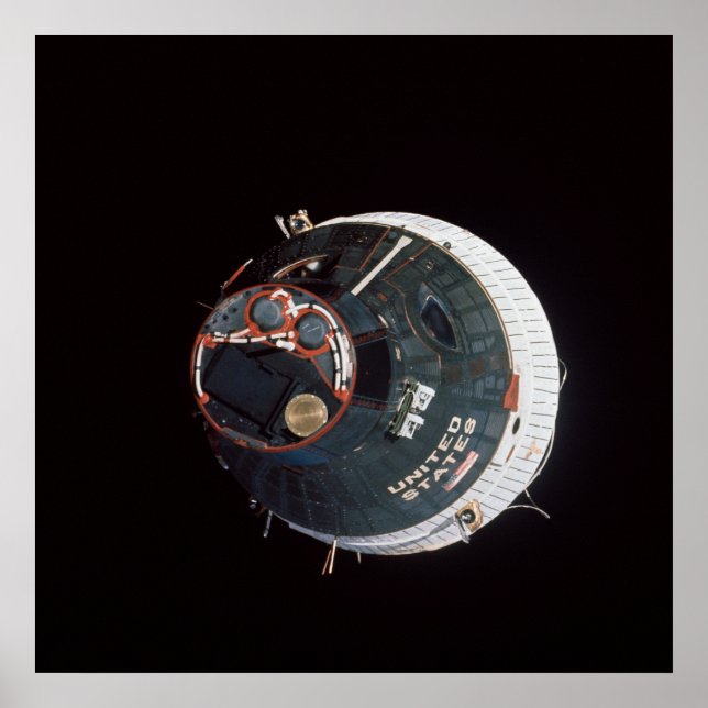 Affiche Engin spatial Gemini 7 vu de Gemini 6A (Devant)