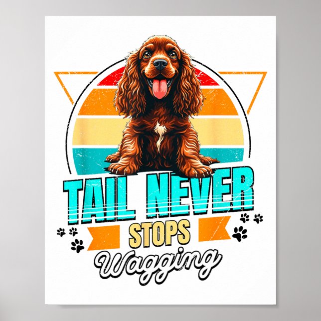 Affiche English Er Spaniel Lover Funny Er Spaniel Retro  (Devant)