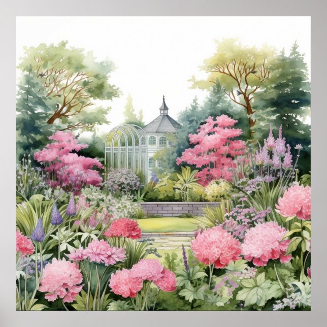 Affiche English Garden Landscape (Devant)