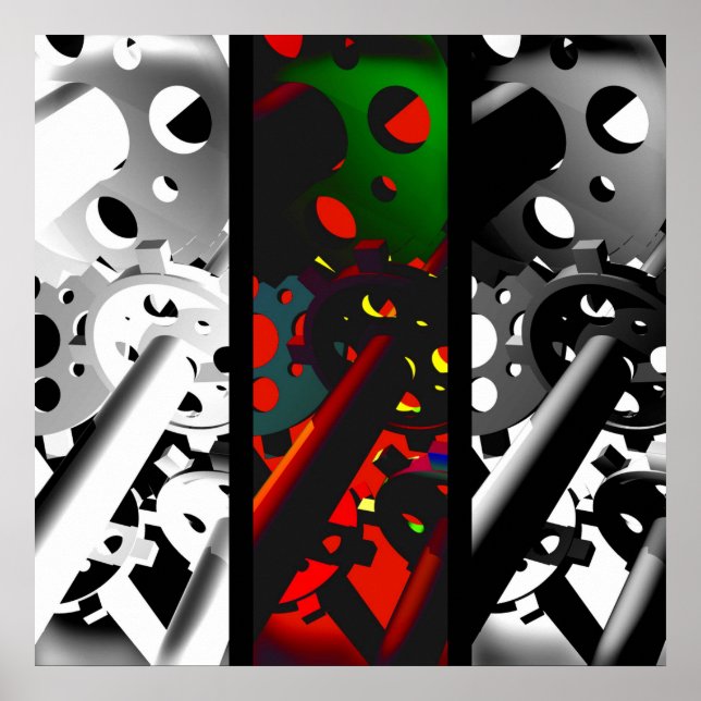 Affiche "Engrenages" (Devant)