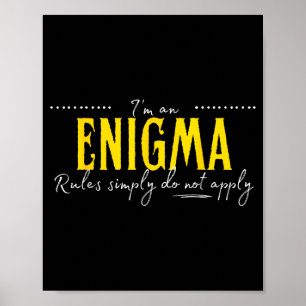 Affiche Enigma, Les règles ne s'appliquent tout simplement