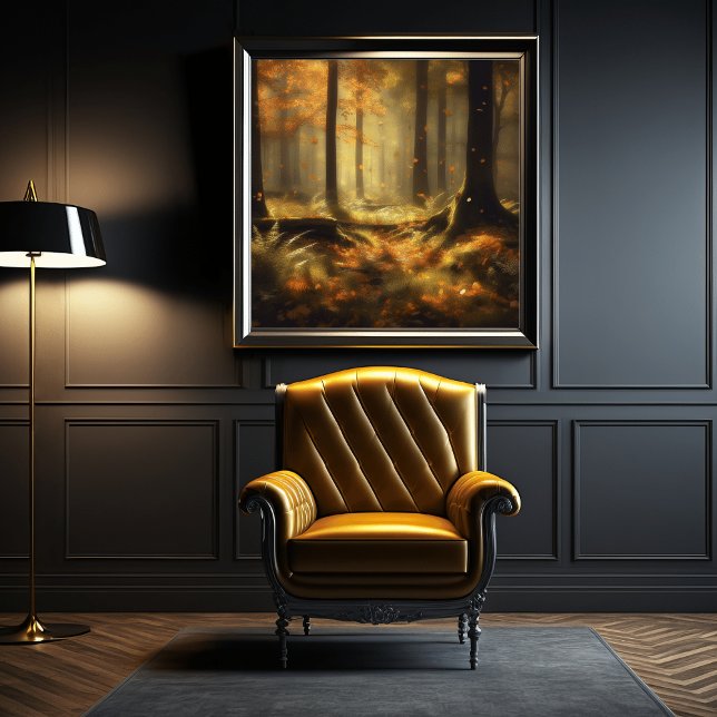 Affiche "Enigmatic Jungle Canopy - Mystical Yellow Plantes (Créateur téléchargé)