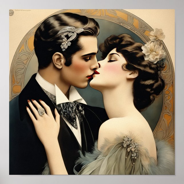Affiche Enivrer Un Baiser Romantique (Devant)