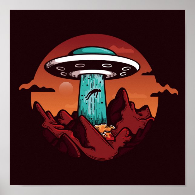 Affiche Enlèvement d'Aliens (Devant)