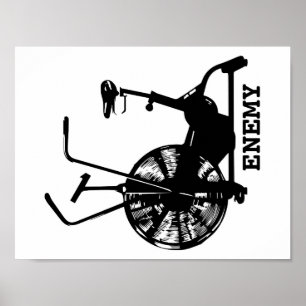 Affiche Ennemi de vélo d'air