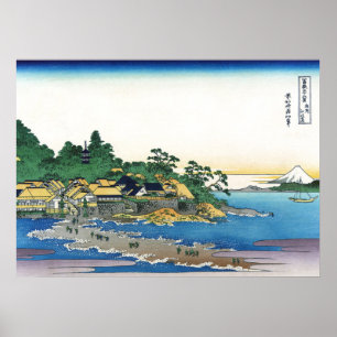 Affiche Enoshima dans la province de Sagami