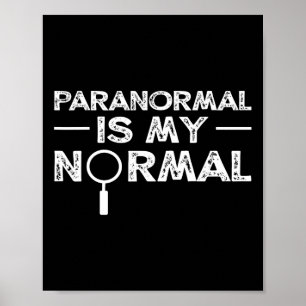 Affiche Enquêteur paranormal Chasse aux fantômes Cadeau dr