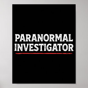 Affiche Enquêteur paranormal Chasseur de fantômes Chasseur