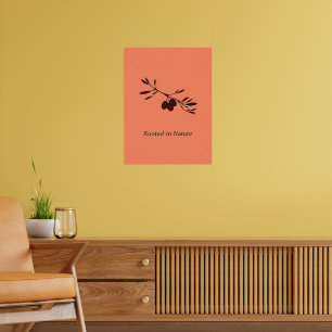Affiche Enraciné dans la nature - Olive Branch Line Art