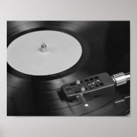 Enregistrement de vinyle jouant sur platine