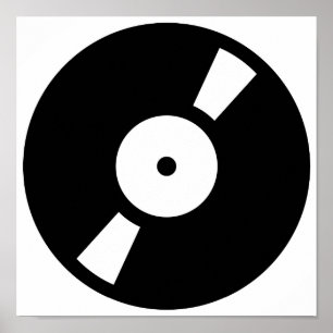 Affiche enregistrement vinly rétro