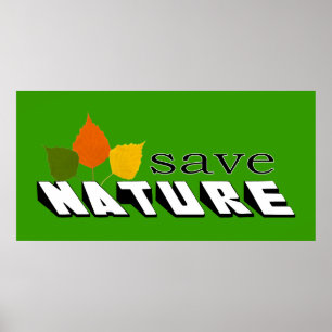 Affiche Enregistrer la nature