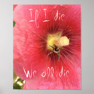 Affiche Enregistrer l'affiche des abeilles - 8"x10"