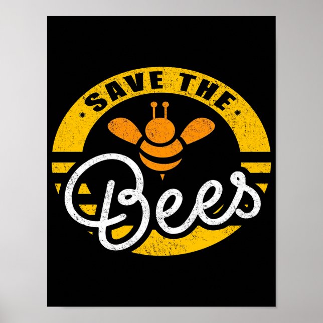 Affiche Enregistrer l'apiculteur des abeilles| cadeau pour (Devant)