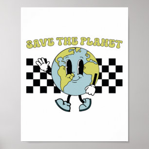 Affiche Enregistrer l'environnement de Jour des terres Pla