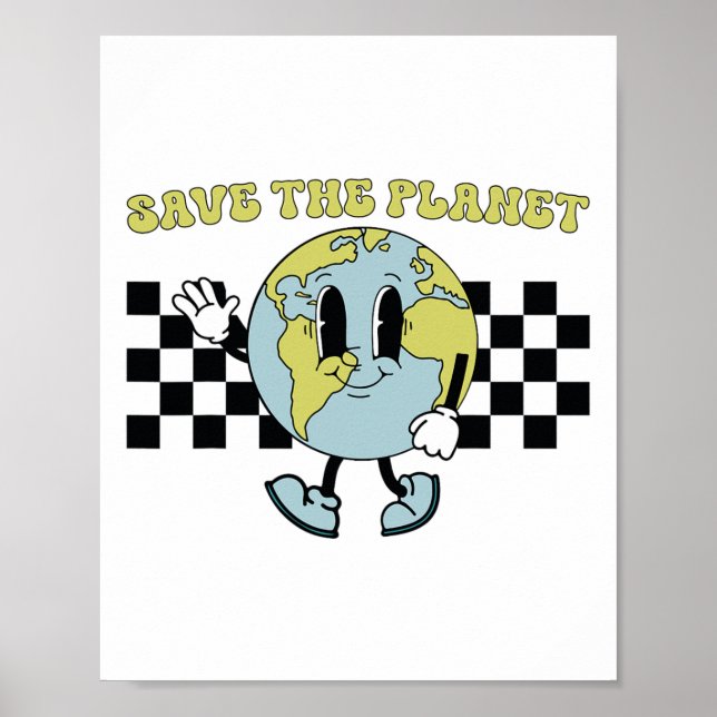 Affiche Enregistrer l'environnement de Jour des terres Pla (Devant)