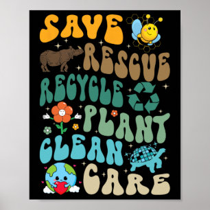 Affiche Enregistrer les abeilles Secourir les animaux Recy