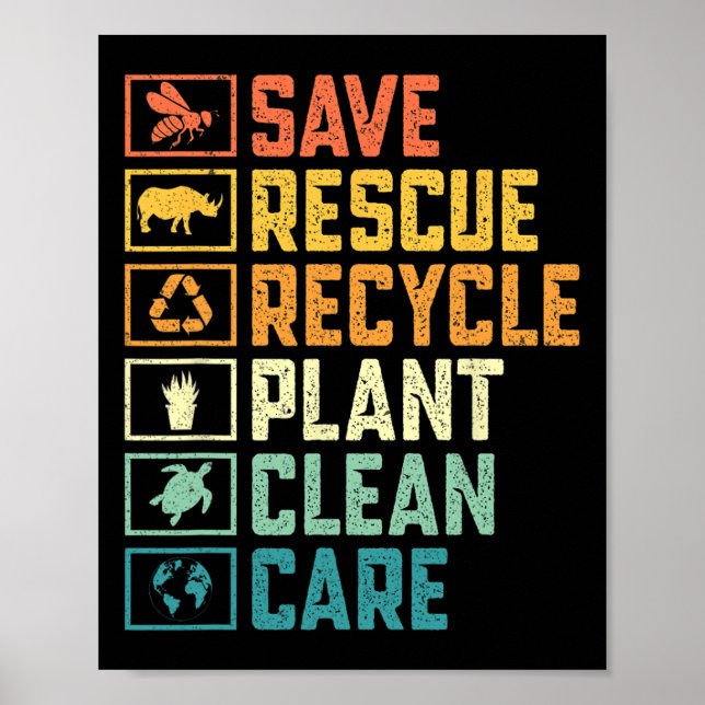 Affiche Enregistrer les abeilles Secourir les animaux Recy (Devant)