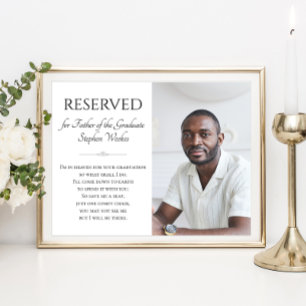 Affiche Enregistrer un siège Père de la Graduate Photo Gra