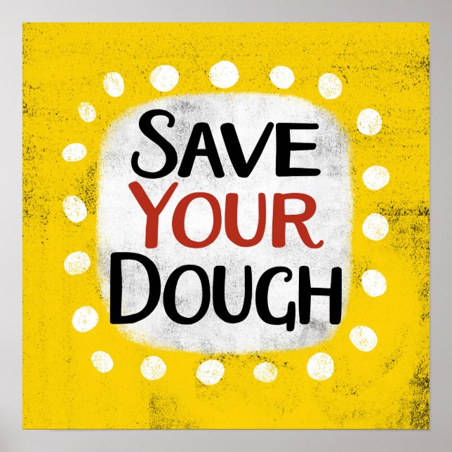 Affiche Enregistrez votre pochette de Dough Wall Art (Devant)