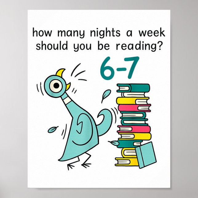 Affiche Enseignant 67 Combien de nuits par semaine devriez (Devant)