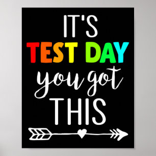Affiche Enseignant C'est le jour de test Vous avez ce jour