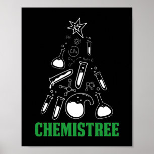 Affiche Enseignant Chmistree Funny Pun de Noël