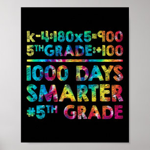 Affiche Enseignant De 1000 Jours Plus Intelligent 100 Jour