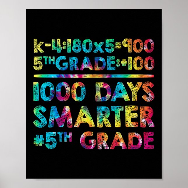 Affiche Enseignant De 1000 Jours Plus Intelligent 100 Jour (Devant)