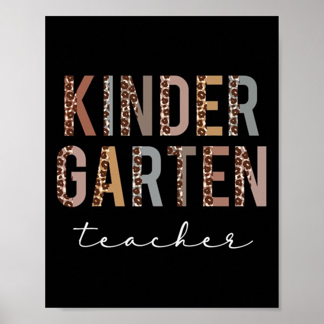 Affiche Enseignant De La Maternelle Retour À L'École Appré (Devant)