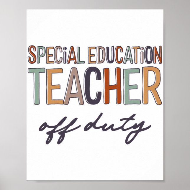 Affiche Enseignant De L'Éducation Hors Service Dernier Jou (Devant)