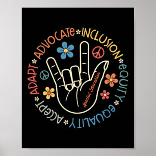 Affiche Enseignant de l'éducation spéciale Inspiration Aut