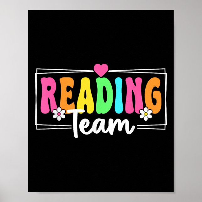 Affiche Enseignant De L'Équipe De Lecture Retour À L'École (Devant)