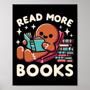 Affiche Enseignant de Noël Lire plus Livres Fun Women