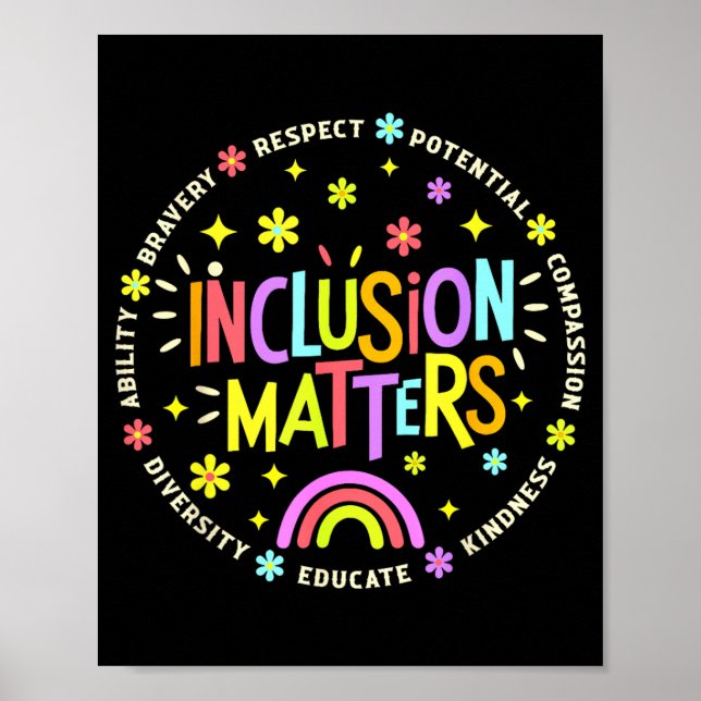 Affiche Enseignant d'éducation spéciale en inclusion Autis (Devant)
