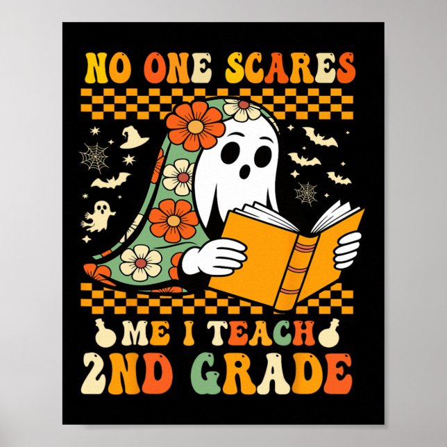Affiche Enseignant d'Halloween de 2e année (Devant)